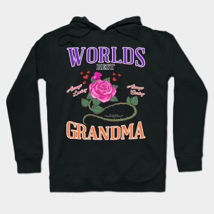 World's Best Grandma Mothers Day Novelty Gift Hoodie